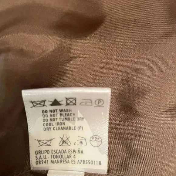 BNWT Escada brown tweed knee length skirt sz 38 - Picture 8 of 10